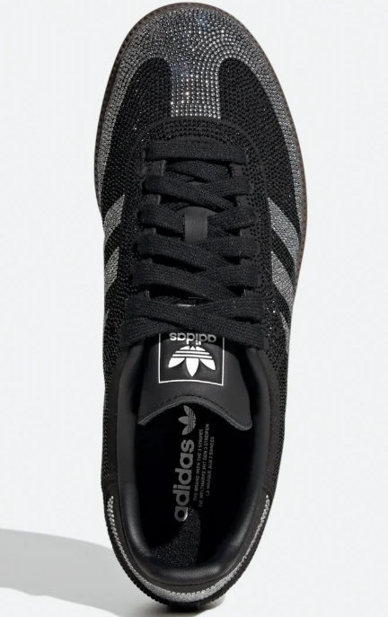 adidas Samba OG Rhinestone Women's Sneakers - Black/Silver
