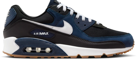 Nike Air Max 90 'Black White' Men's Sneakers
