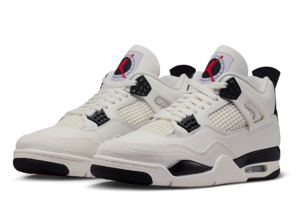 Men's Air Jordan 4 'Flight Club' Sail / Black / University Red