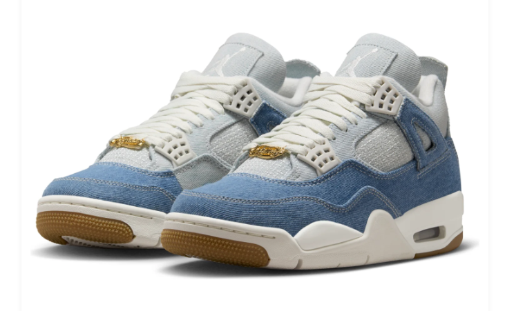 Women's Air Jordan 4 TEX 'Denim' Sneakers - IB6716-100