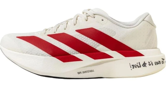 adidas Adizero Evo SL 'White / Red' Running Shoes