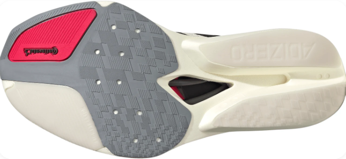 adidas Adizero Prime X3 Strung Running Shoes - Cloud White / Lucid Red