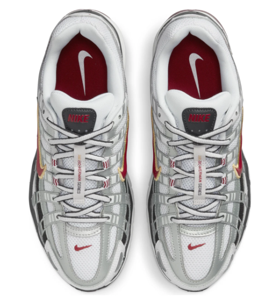 Women's Nike P-6000 CNPT Sneakers - Metallic Silver / Red BV1021-101