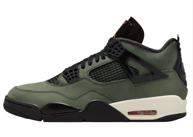 Undefeated x Air Jordan 4 'Deep Green' 2025 Sneakers