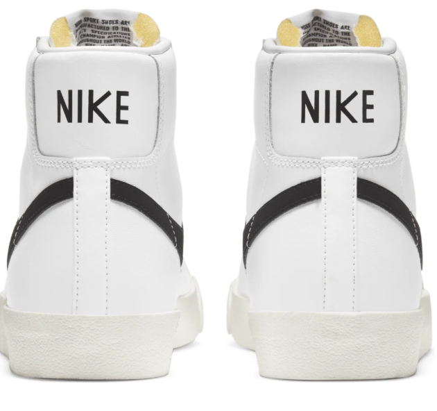 Nike Blazer Mid '77 Vintage White Black Sneakers | BQ6806-100