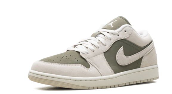 Air Jordan 1 Low SE Sneakers - Medium Olive / Sail HV4089-201