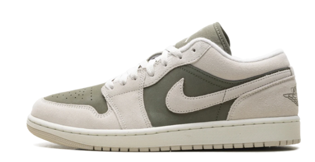 Air Jordan 1 Low SE Sneakers - Medium Olive / Sail HV4089-201