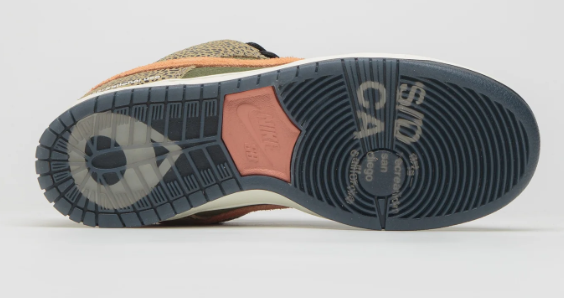 Nike SB x Arts-Rec Dunk Low Pro QS Khaki / Amber Brown / Rough Green / Rust Pink IH3211-200