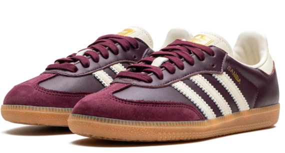 Women's adidas Samba OG Maroon / Cream White ID04779