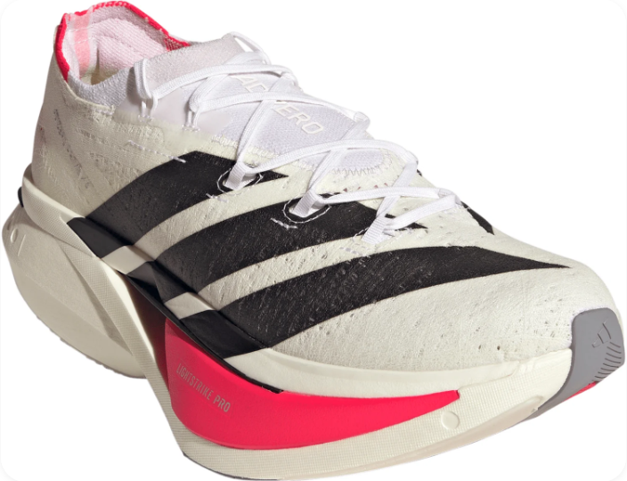 adidas Adizero Prime X3 Strung Running Shoes - Cloud White / Lucid Red