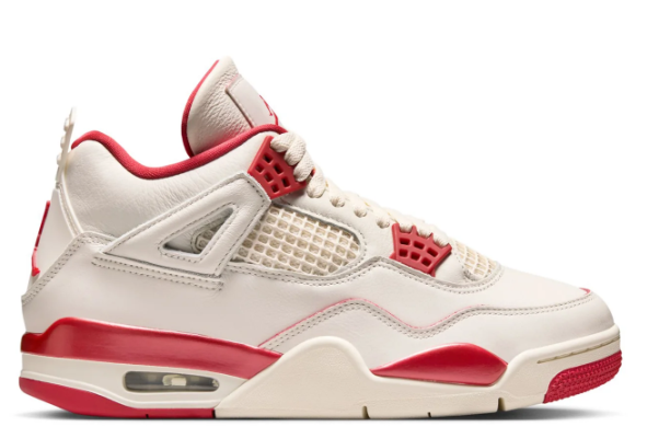 Women's Air Jordan 4 Retro Pale Ivory / Tough Red HV0823-108