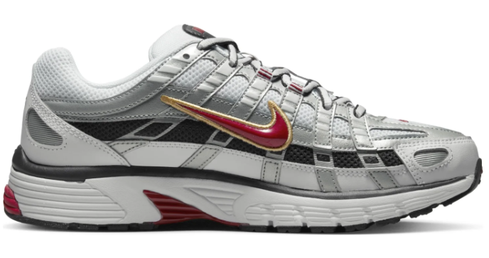 Women's Nike P-6000 CNPT Sneakers - Metallic Silver / Red BV1021-101