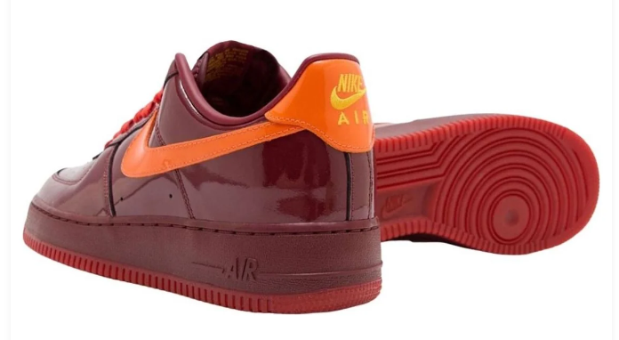 Nike Air Force 1 Low 'Red Patent' Sneakers