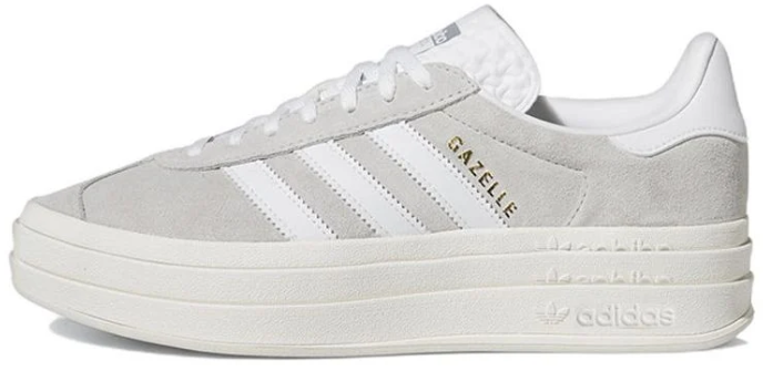 Women's adidas Gazelle Bold 'Grey / White' Platform Sneakers