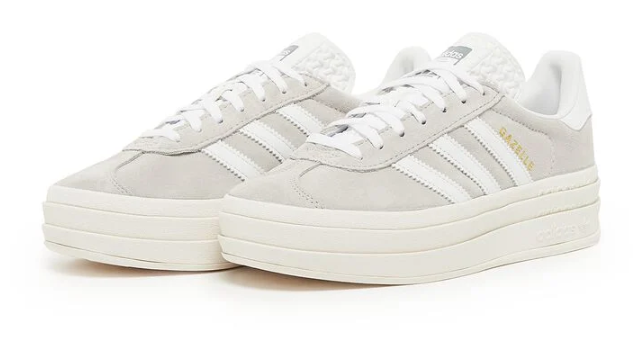 Women's adidas Gazelle Bold 'Grey / White' Platform Sneakers