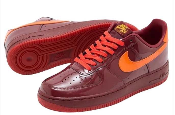 Nike Air Force 1 Low 'Red Patent' Sneakers