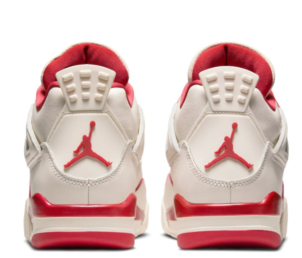 Women's Air Jordan 4 Retro Pale Ivory / Tough Red HV0823-108