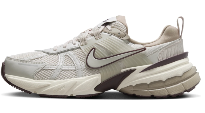 Women's Nike V2K Run Sneakers - Light Greenish Brown / Khaki FD0736-103