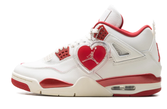 Women's Air Jordan 4 Retro 'Valentine's Day – Lover Letter' Sneakers