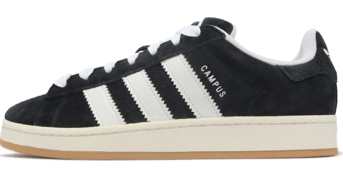 adidas Campus 00s Sneakers - Black / White / Gum HQ8708